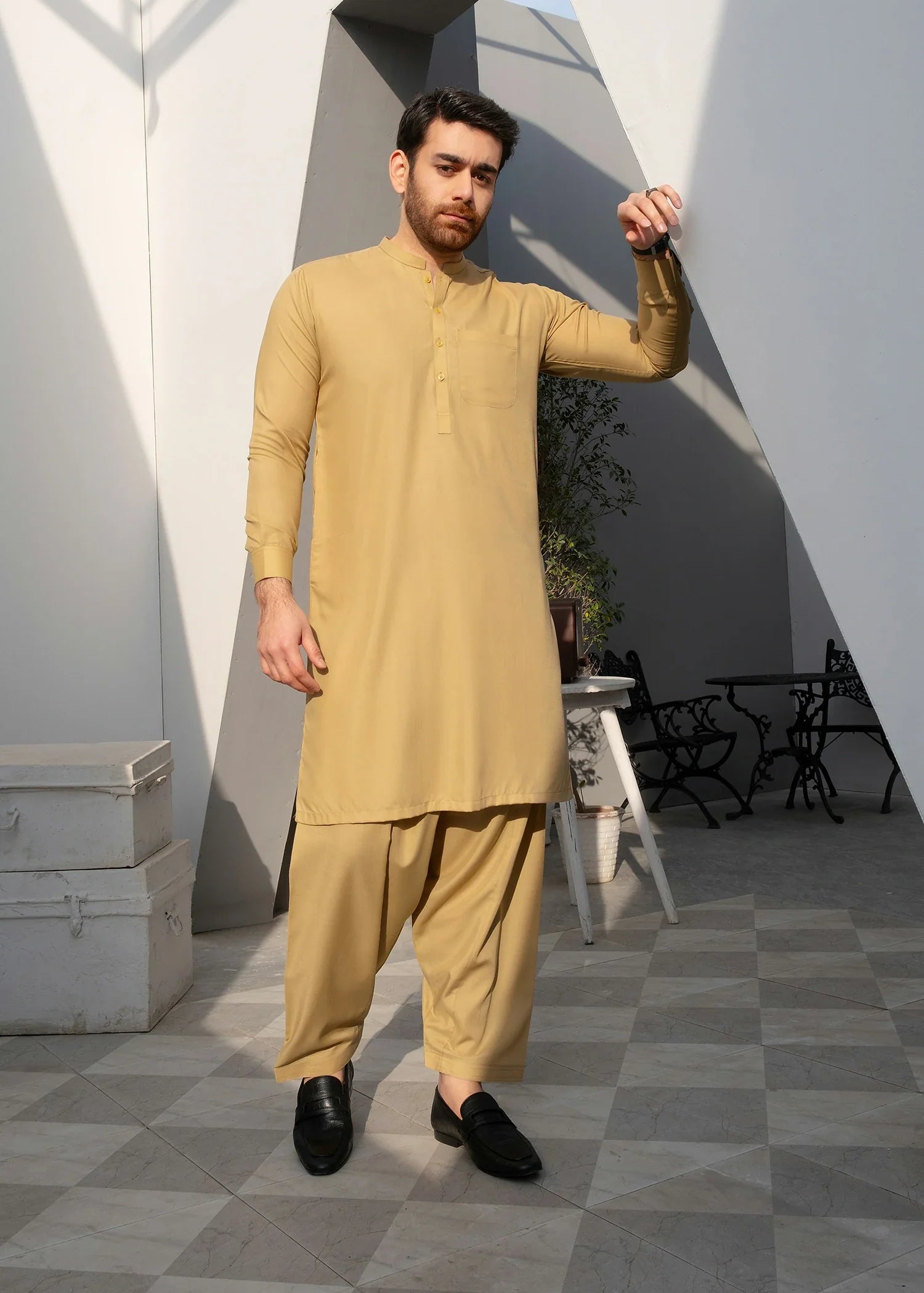 Wash & Wear | Skin Ban Shalwar Kameez