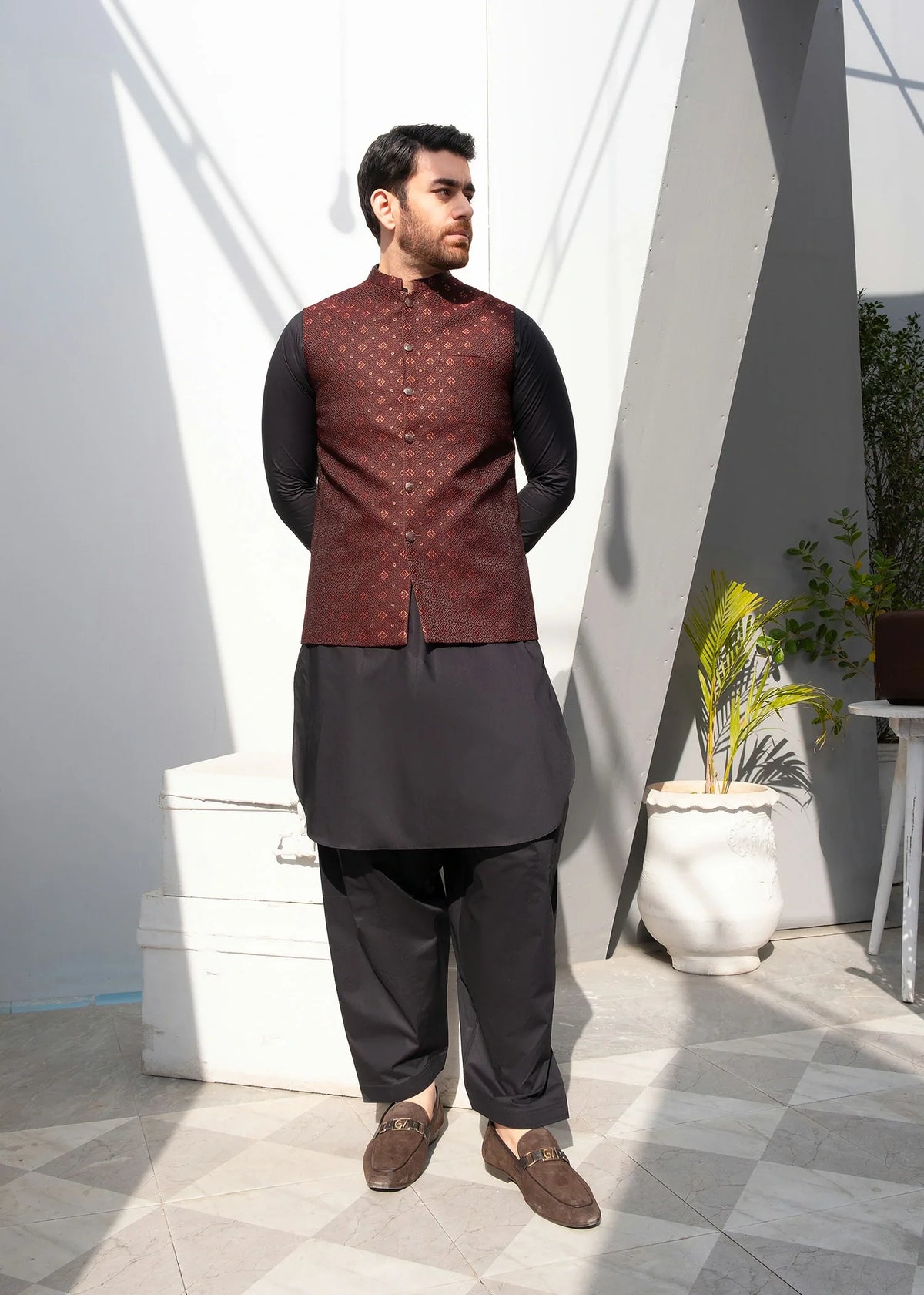 Wasket Black Pearl Shop | Premium Shalwar Kameez & Waistcoats for Men in Paki