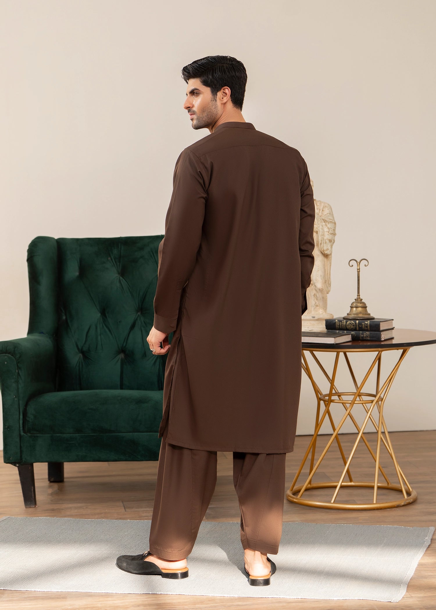 Casual Kameez Shalwar + Waistcoat | Wash & Wear