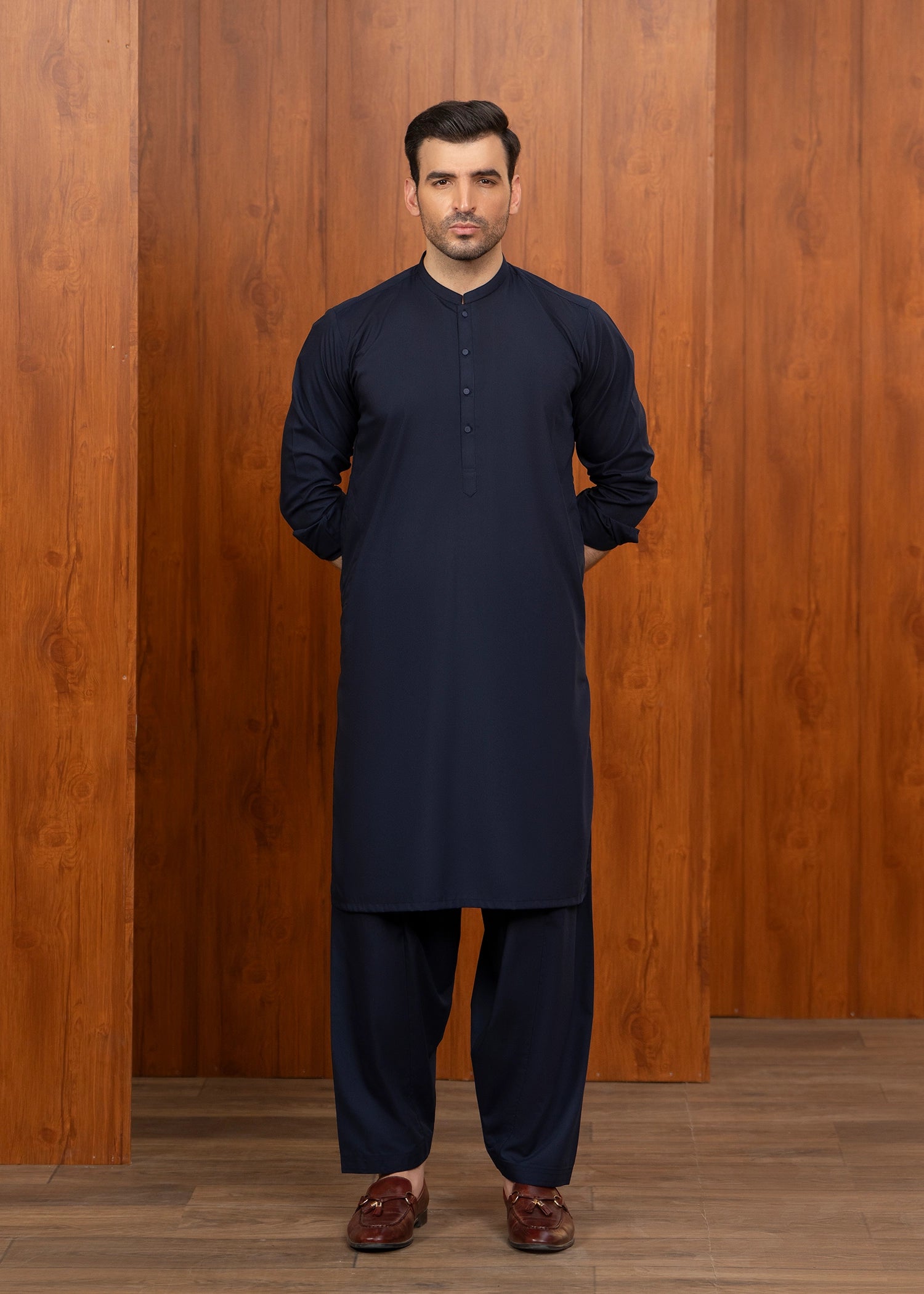 Casual Kameez Shalwar + Waistcoat | Wash & Wear