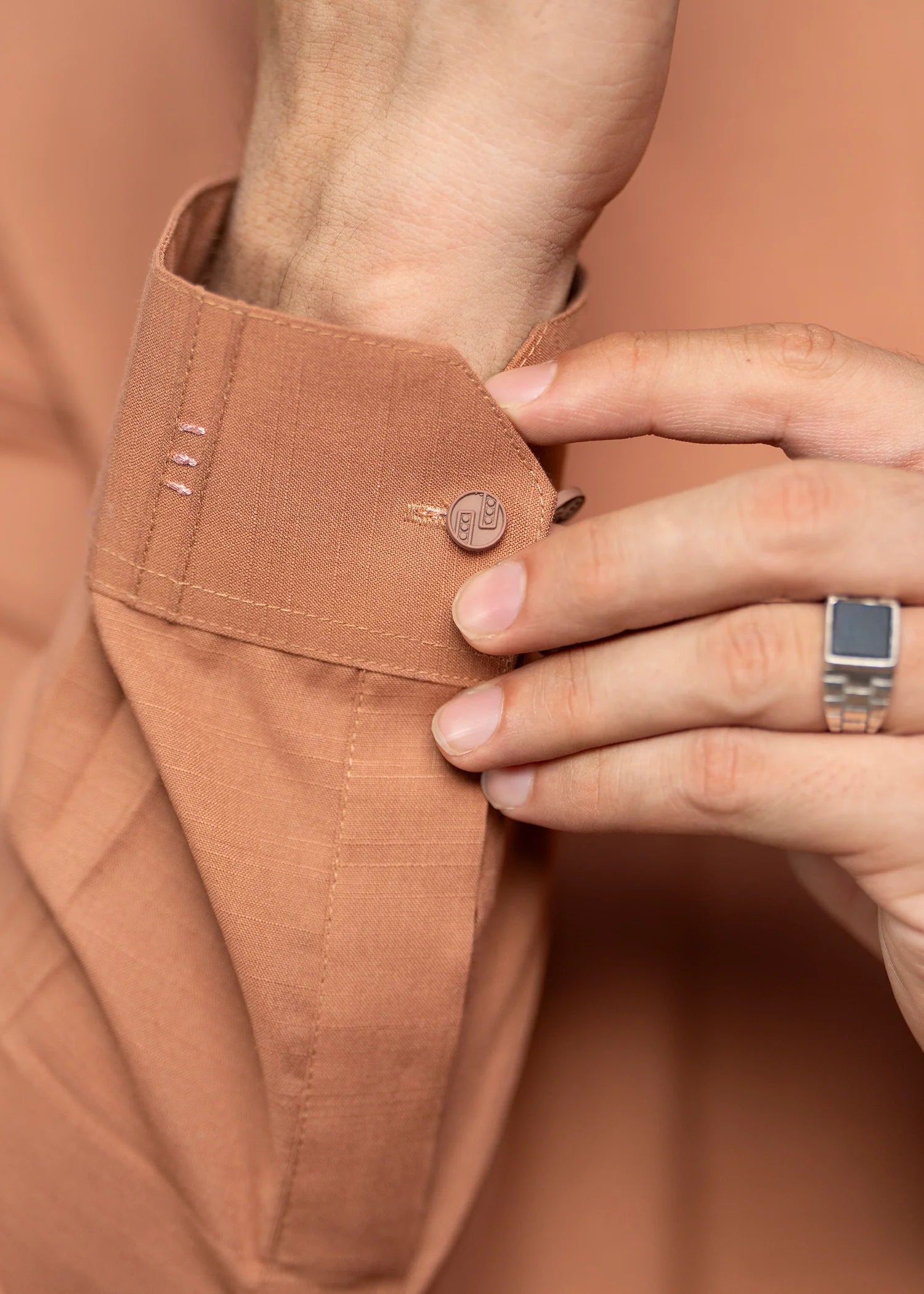 Wash & Wear | Sand Brown Ban Shalwar Kameez