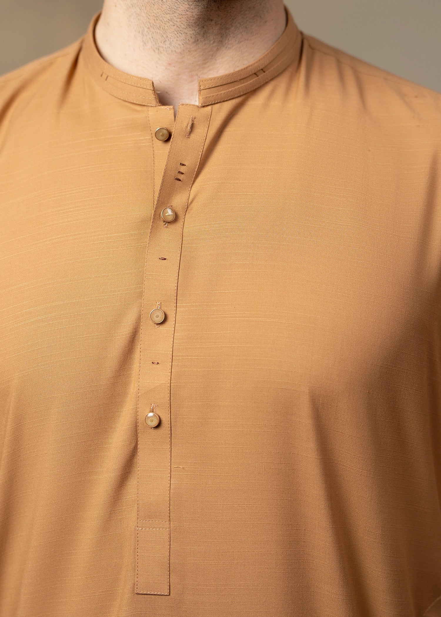 Wash & Wear | Mustard Ban Shalwar Kameez