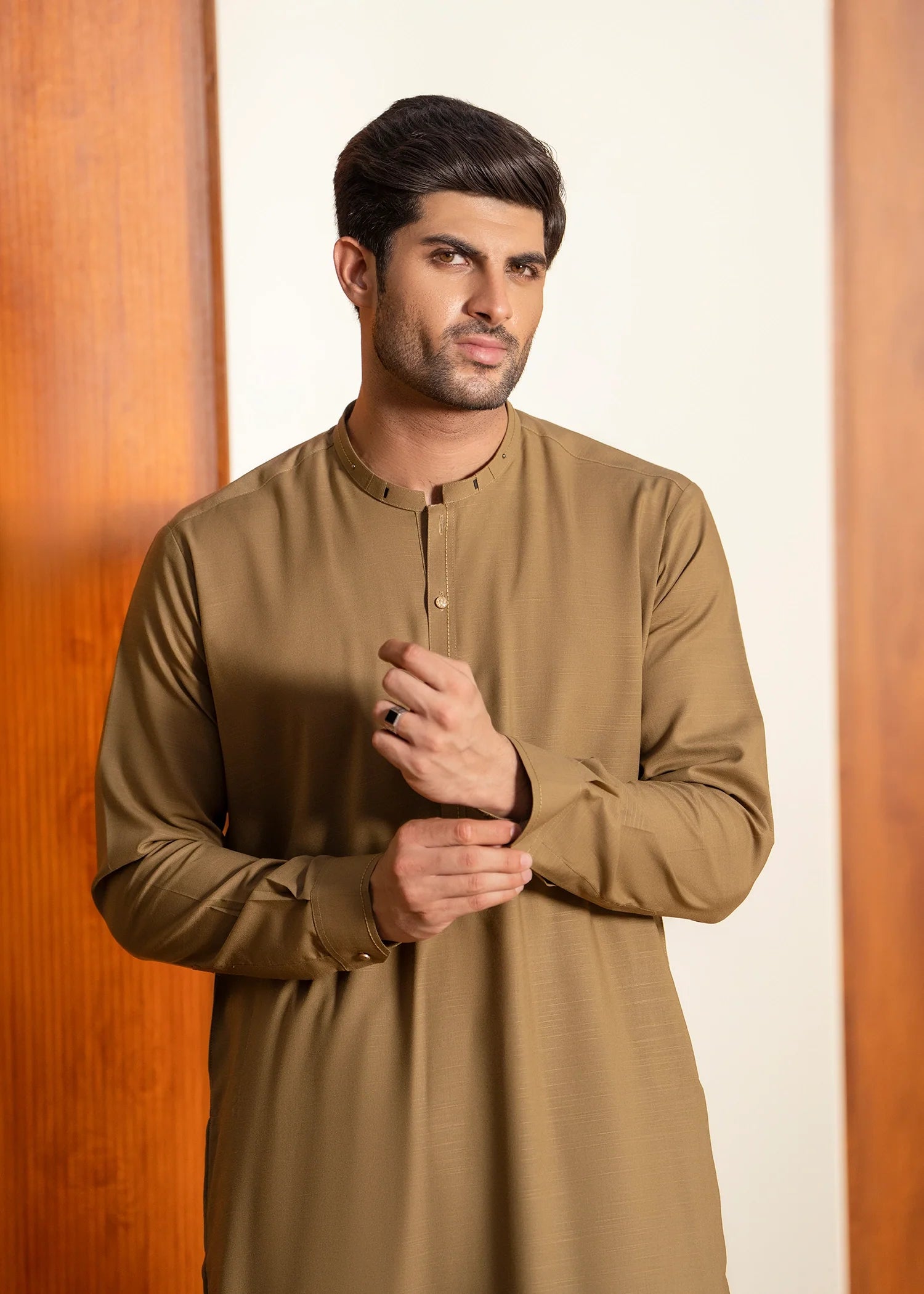 Wash & Wear | Peanut Ban Shalwar Kameez