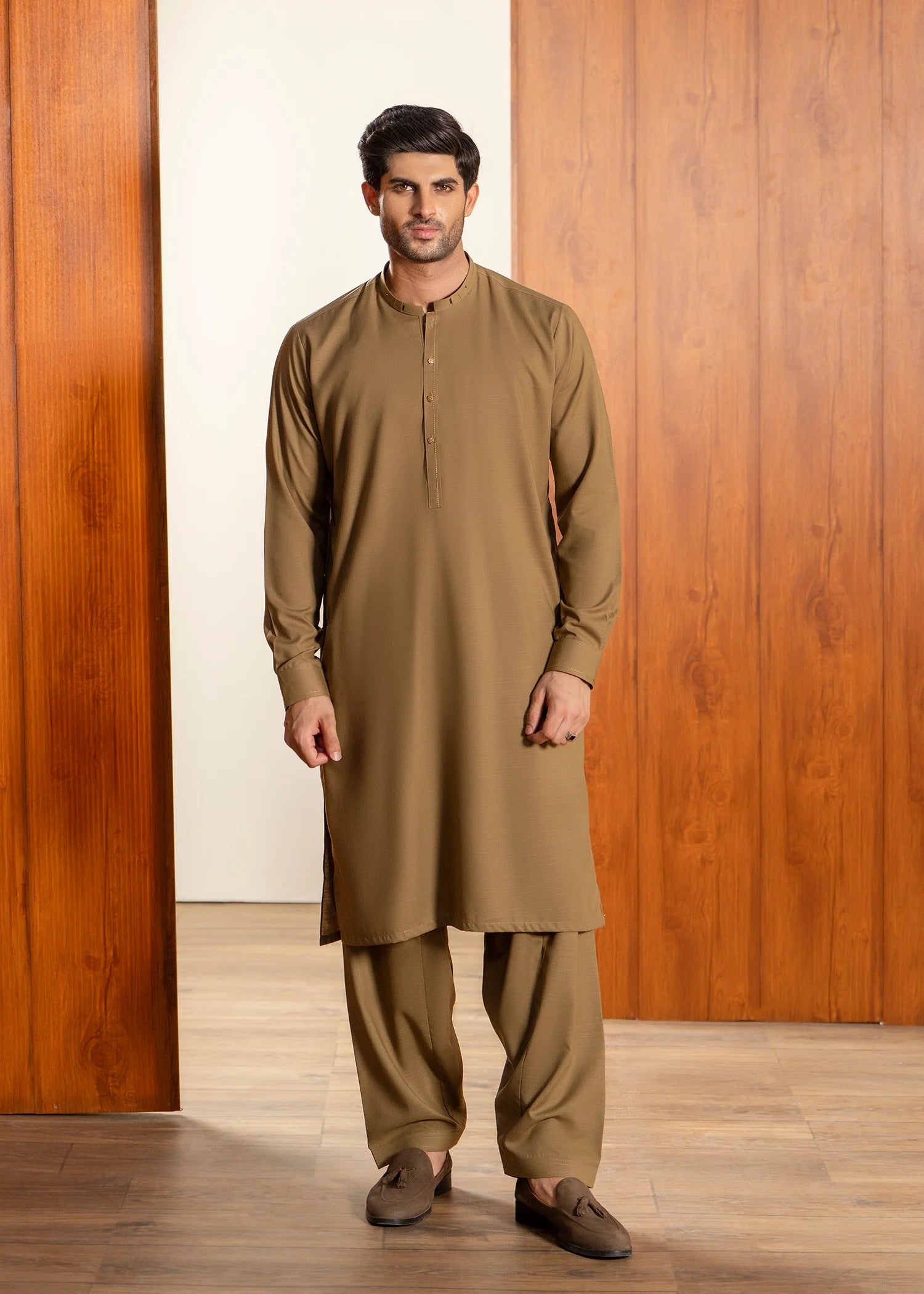 Wash & Wear | Peanut Ban Shalwar Kameez