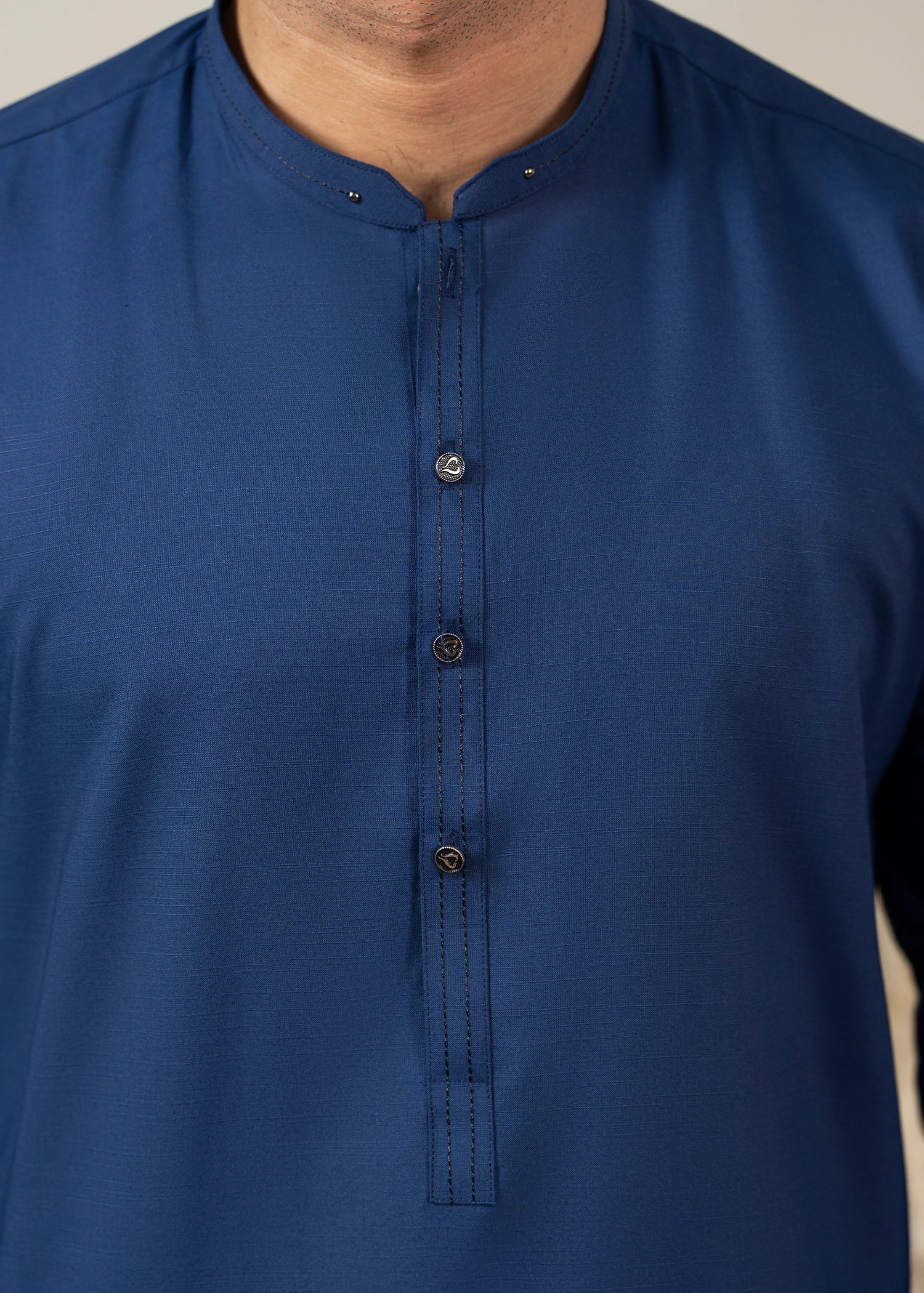 Wash & Wear | Navy Ban Shalwar Kameez