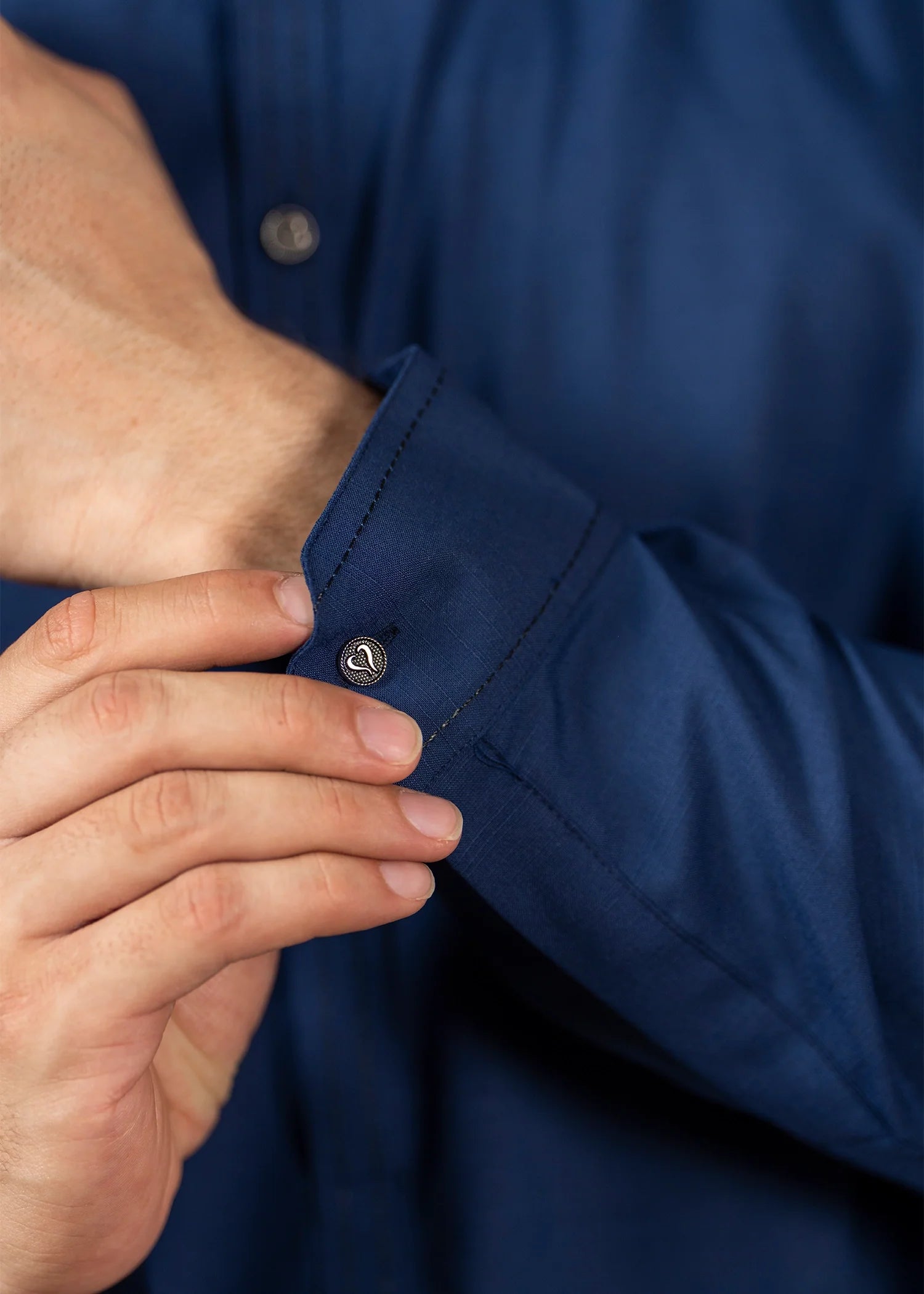 Wash & Wear | Navy Ban Shalwar Kameez