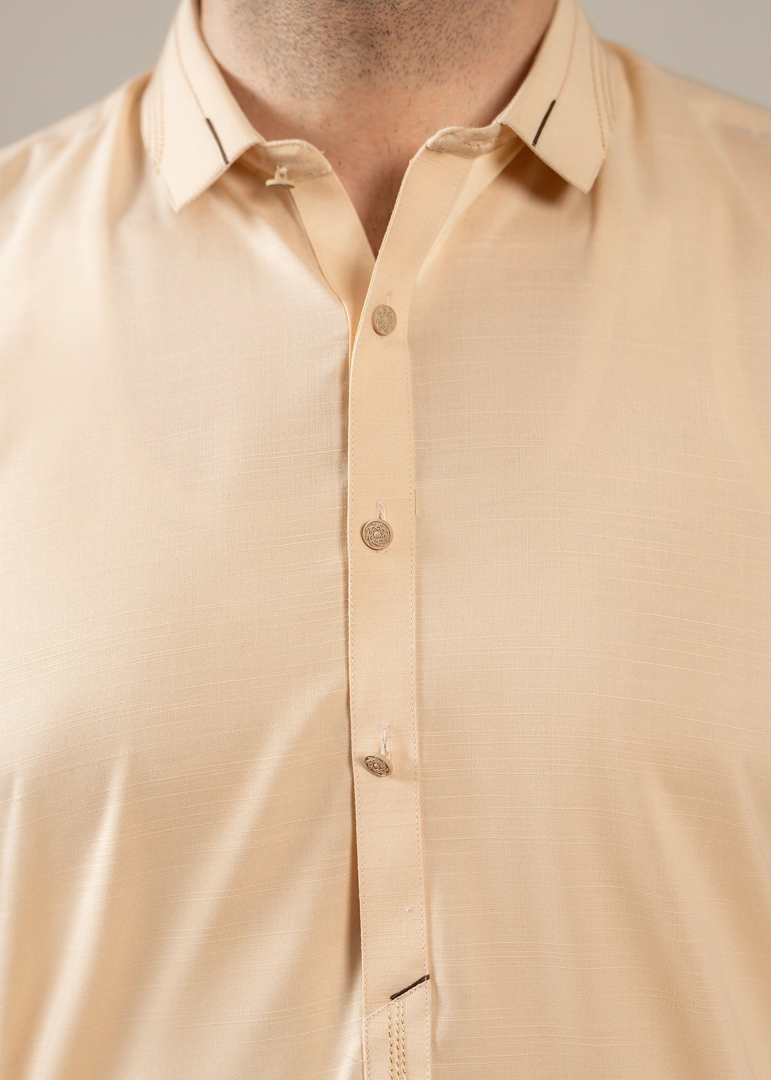 Wash & Wear | Skin Collared Shalwar Kameez