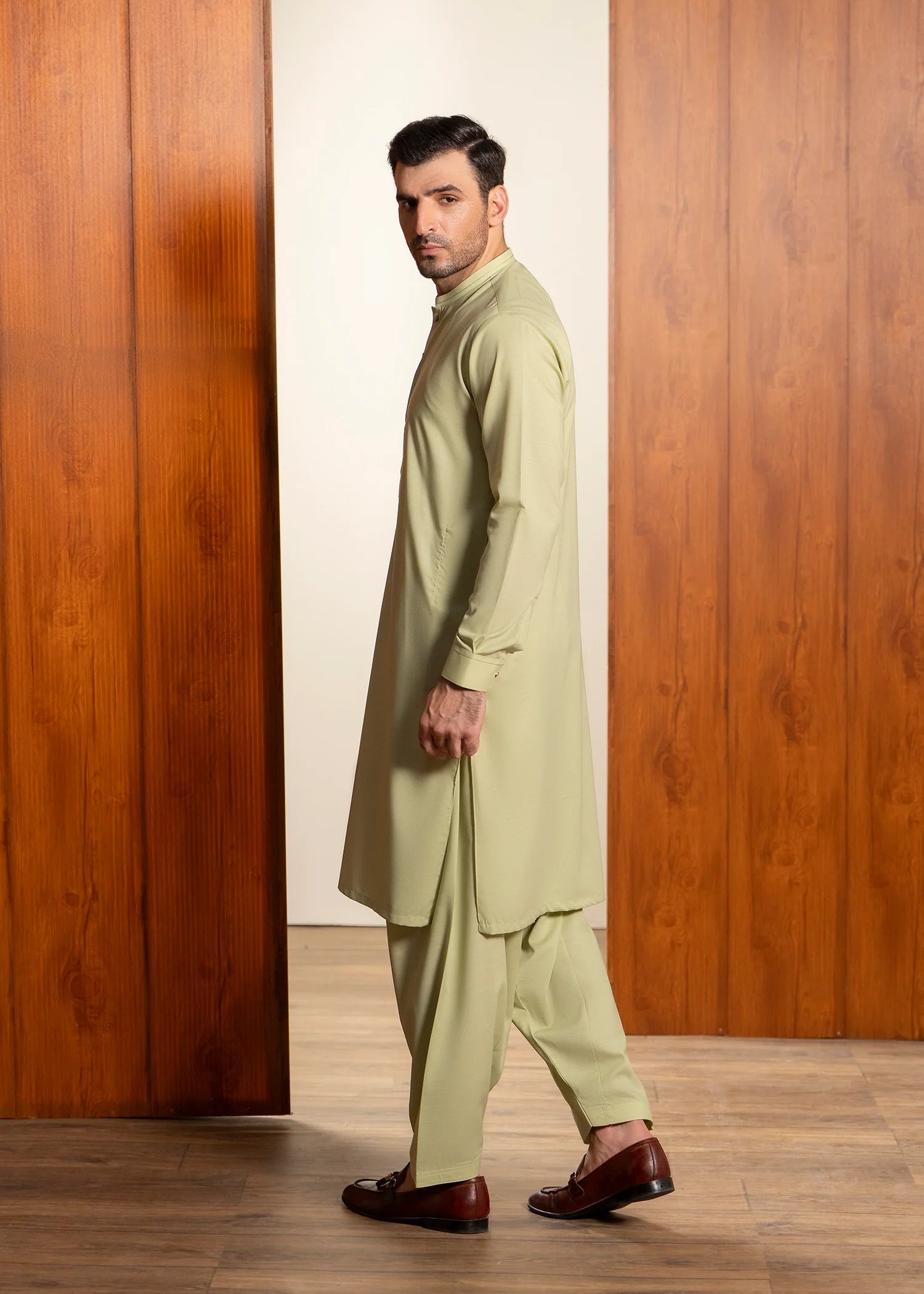 Wash & Wear | Mustard Ban Shalwar Kameez