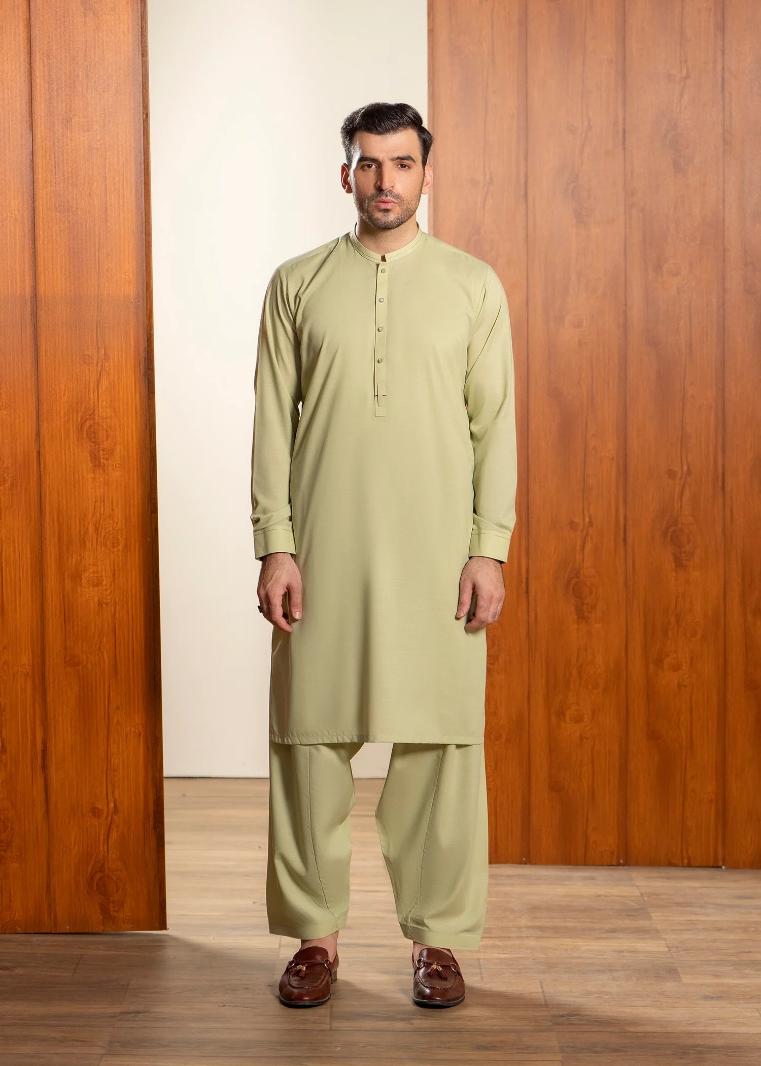 Wash & Wear | Mustard Ban Shalwar Kameez