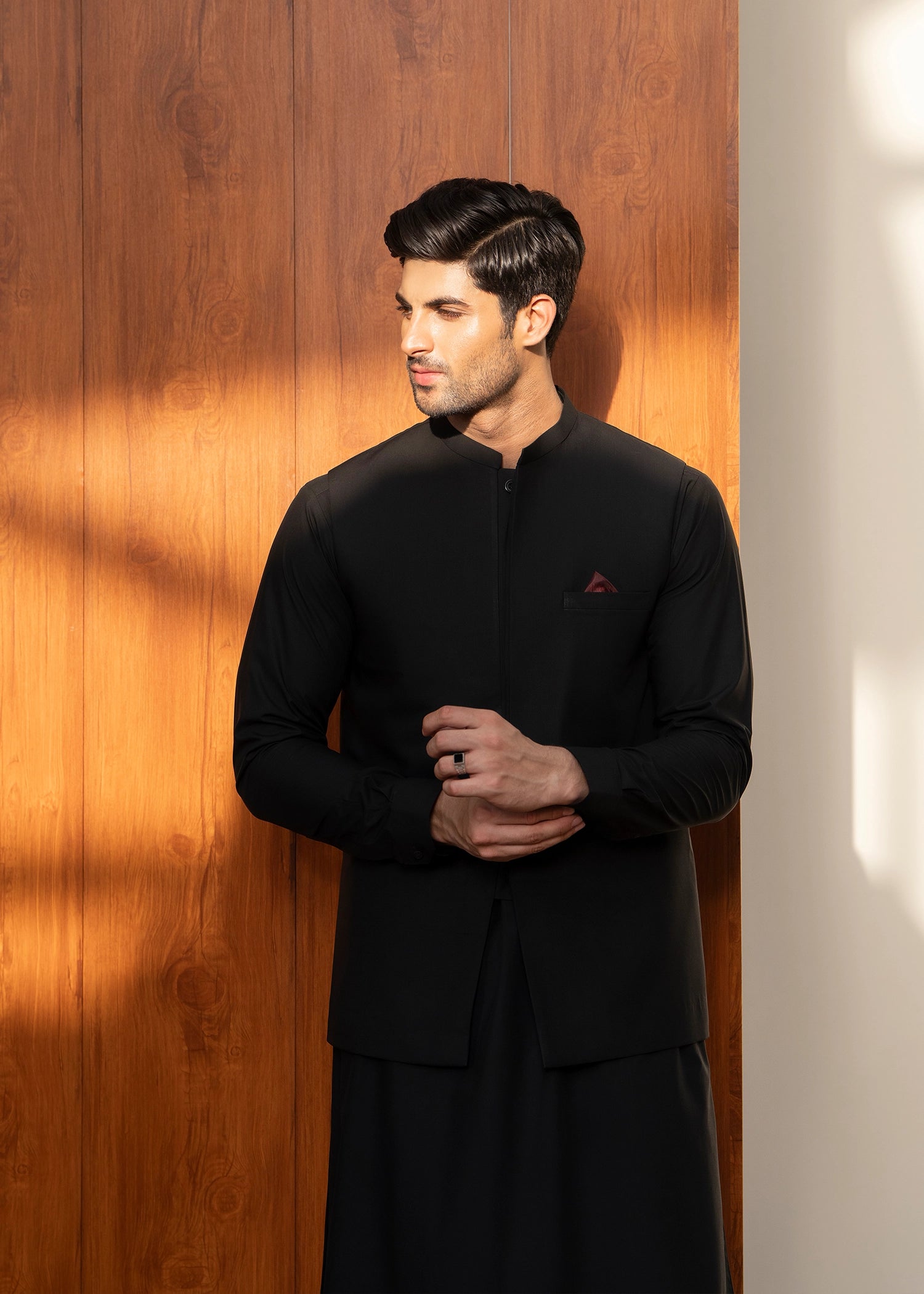 Casual Kameez Shalwar + Waistcoat | Wash & Wear