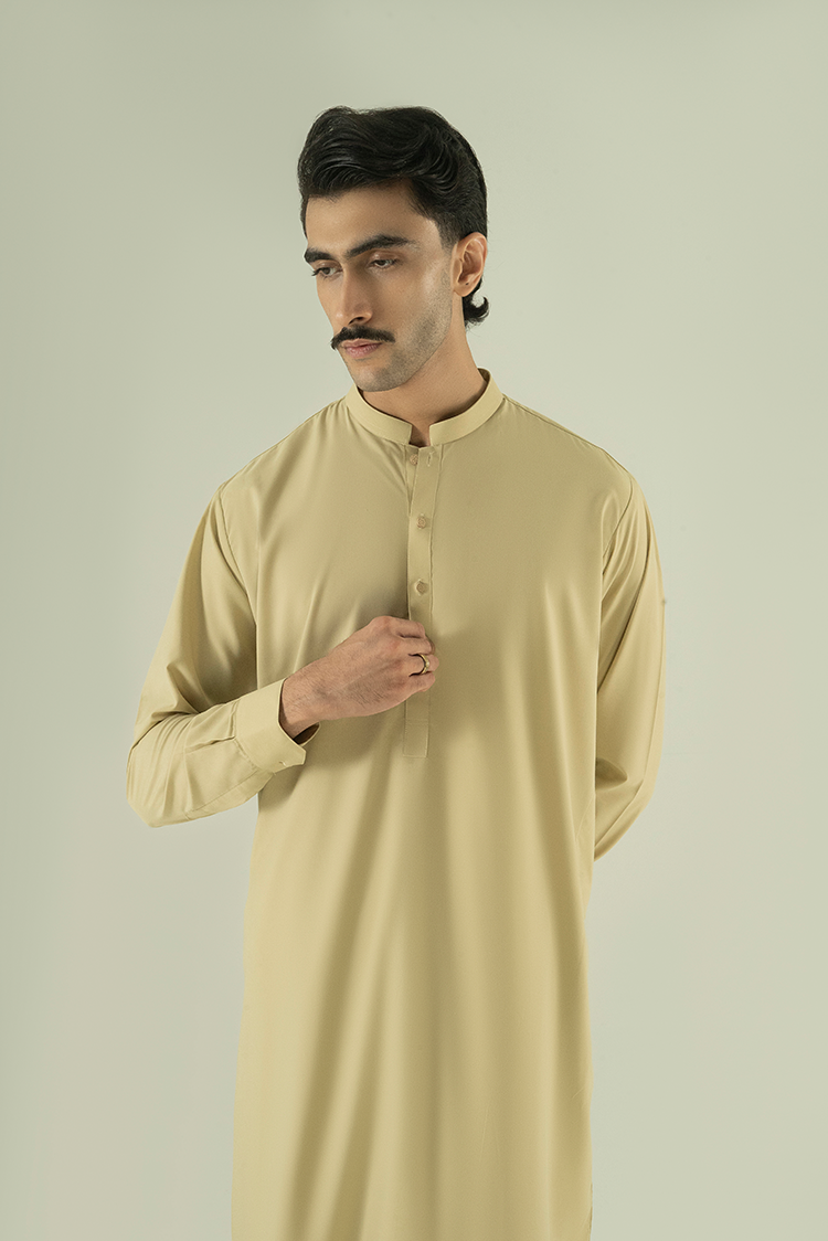 Wash & Wear | Green Ban Kameez Shalwar