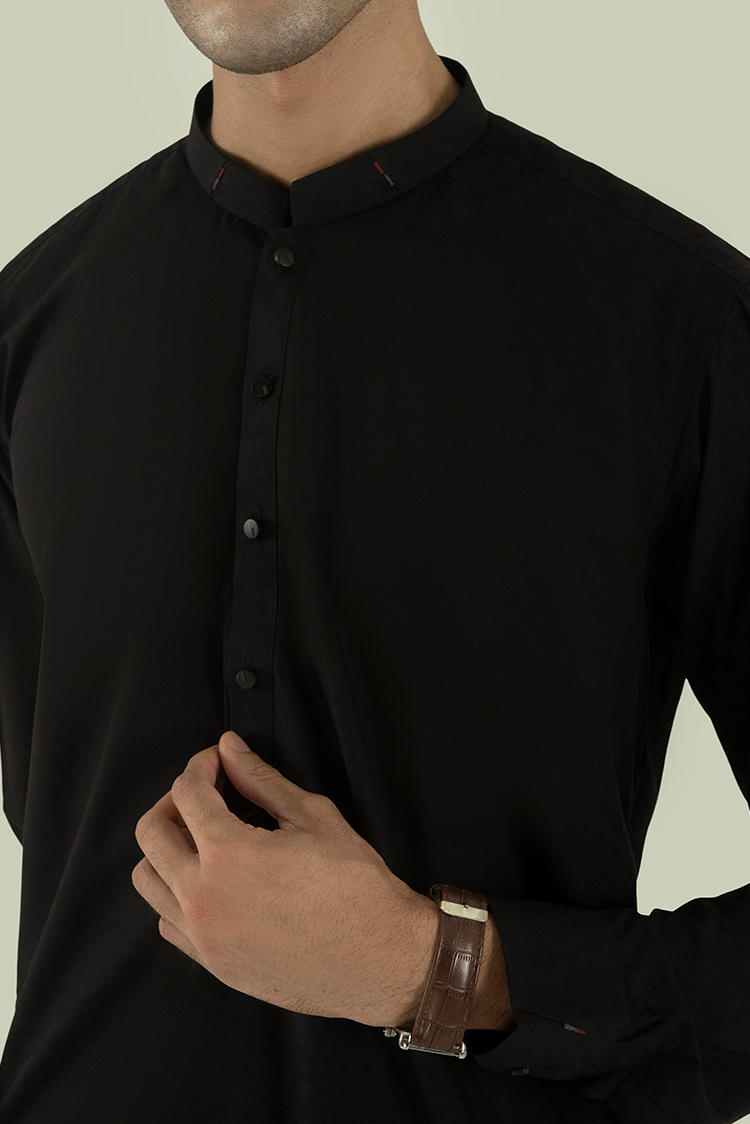 Wash & Wear | Dark Brown Ban Kameez Shalwar