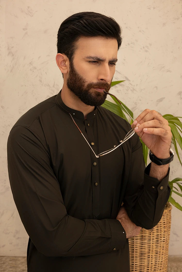 Wash & Wear | Mehandi Ban Shalwar Kameez