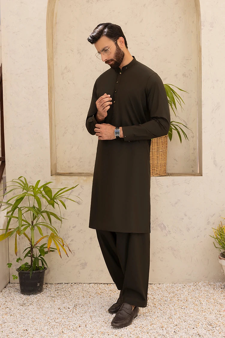 Wash & Wear | Mehandi Ban Shalwar Kameez