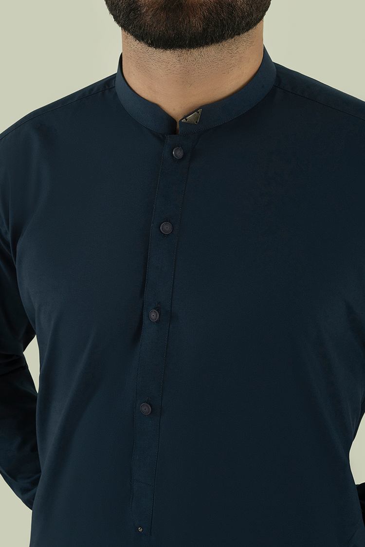 Wash & Wear | Blue Ban Kameez Shalwar