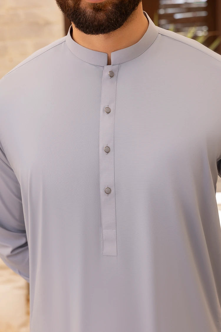 Wash & Wear | Grey Ban Shalwar kameez