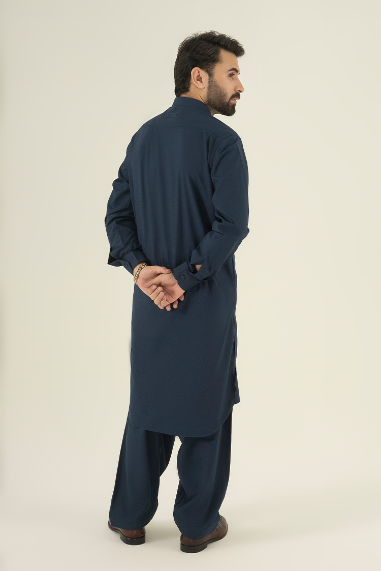 Wash & Wear | Blue Collar Kameez Shalwar