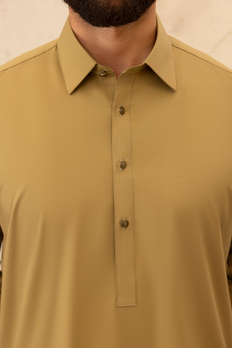 Wash & Wear | Sand Collar Shalwar Kameez