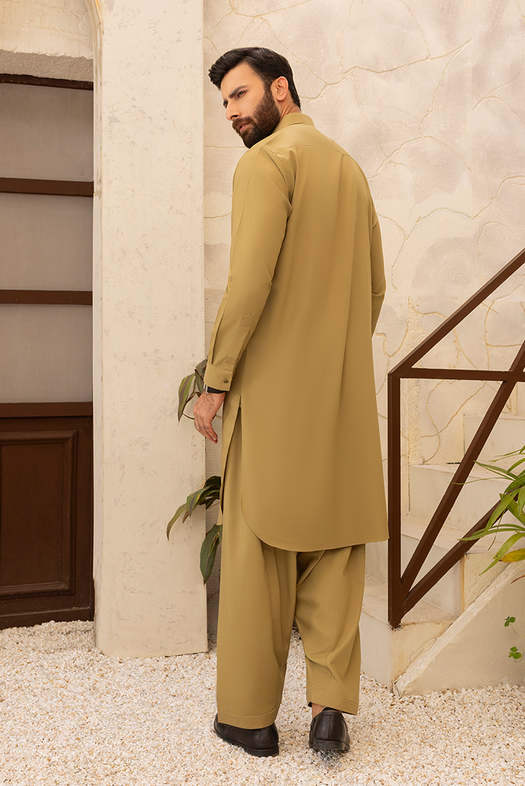 Wash & Wear | Sand Collar Shalwar Kameez
