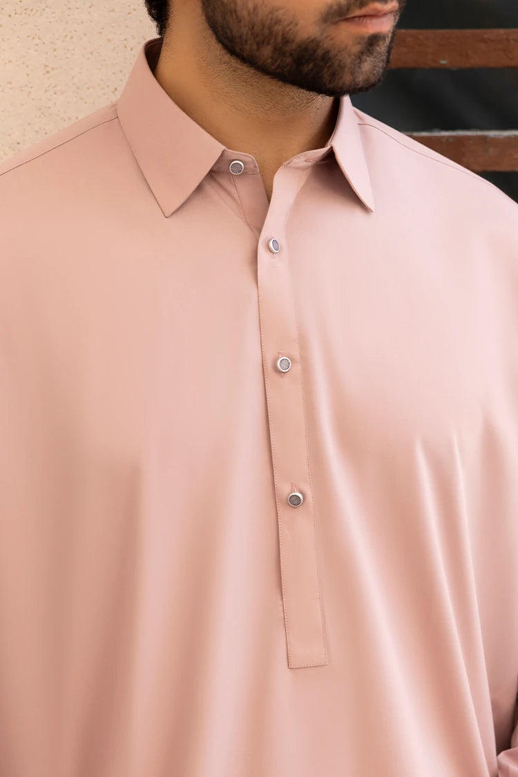 Wash & Wear | Muave Collar Shalwar Kameez