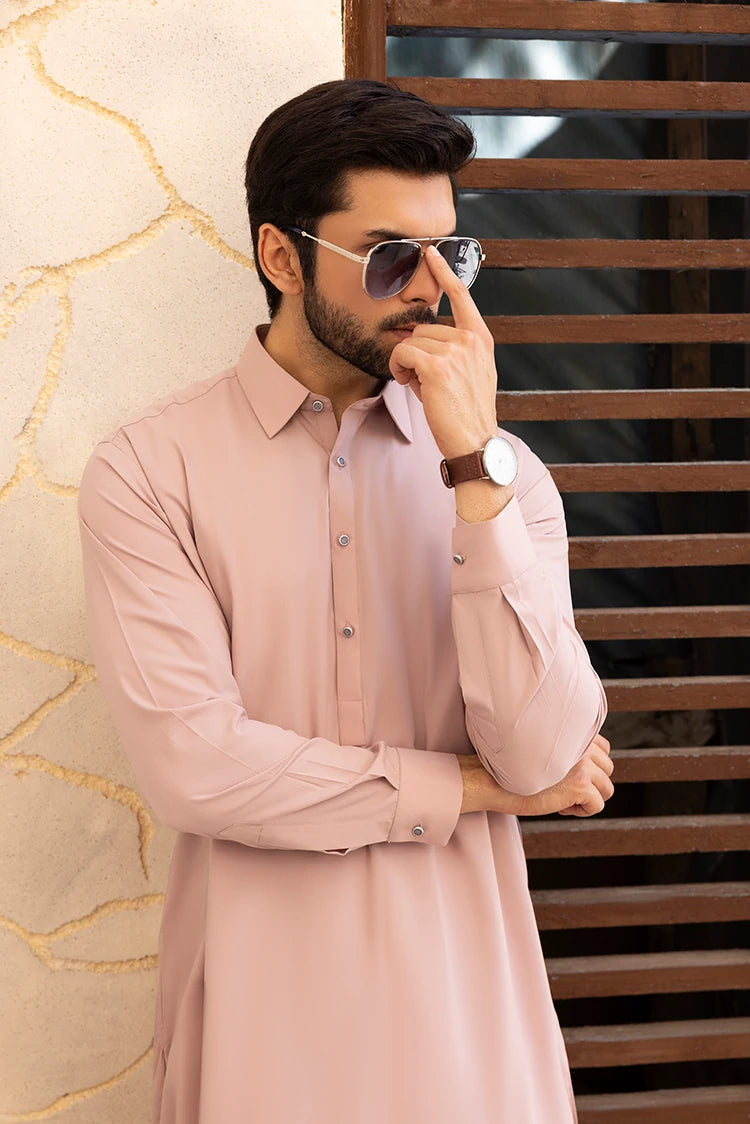 Wash & Wear | Muave Collar Shalwar Kameez