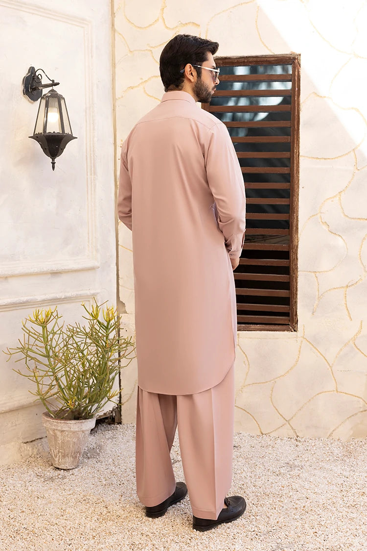 Wash & Wear | Muave Collar Shalwar Kameez