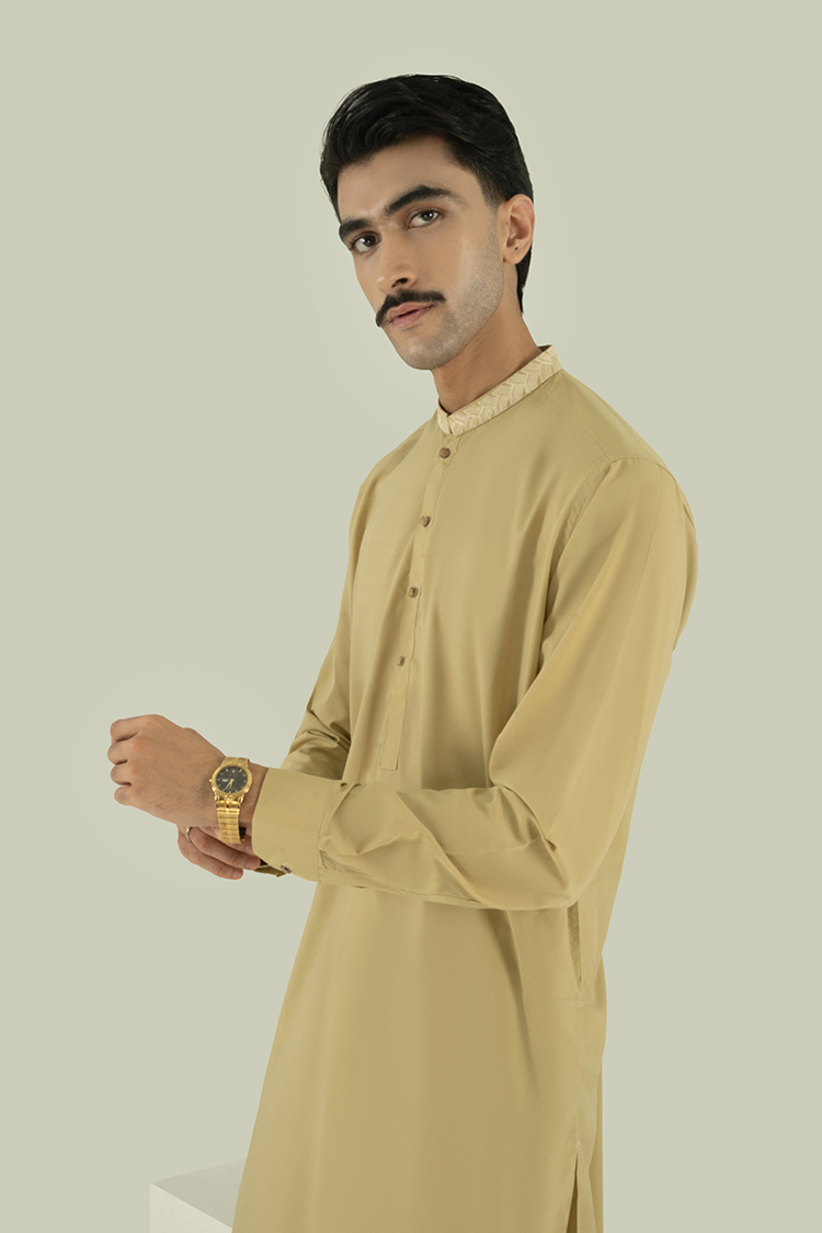 Wash & Wear | Lime Ban Kameez Shalwar
