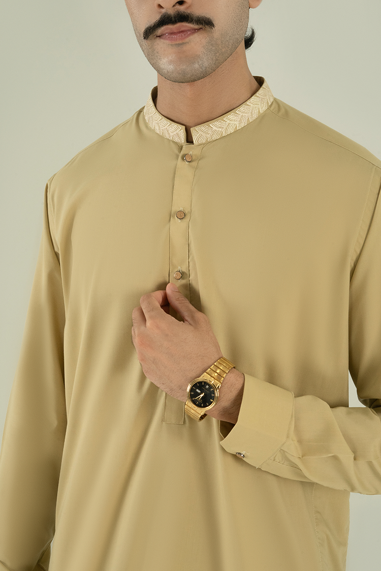Wash & Wear | Lime Ban Kameez Shalwar