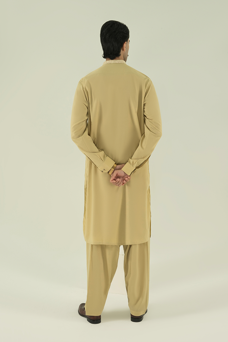 Wash & Wear | Lime Ban Kameez Shalwar