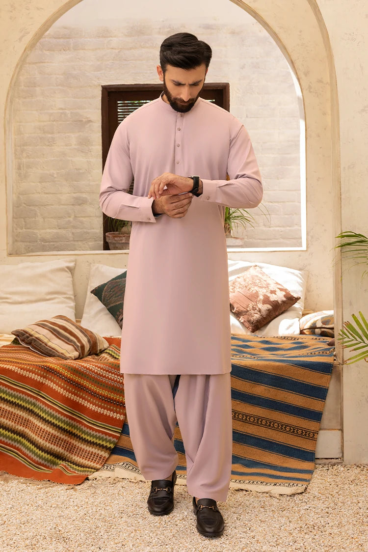 Wash & Wear | Beige Ban Shalwar Kameez